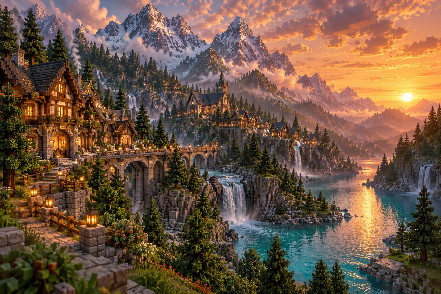 River valley · AI artwork