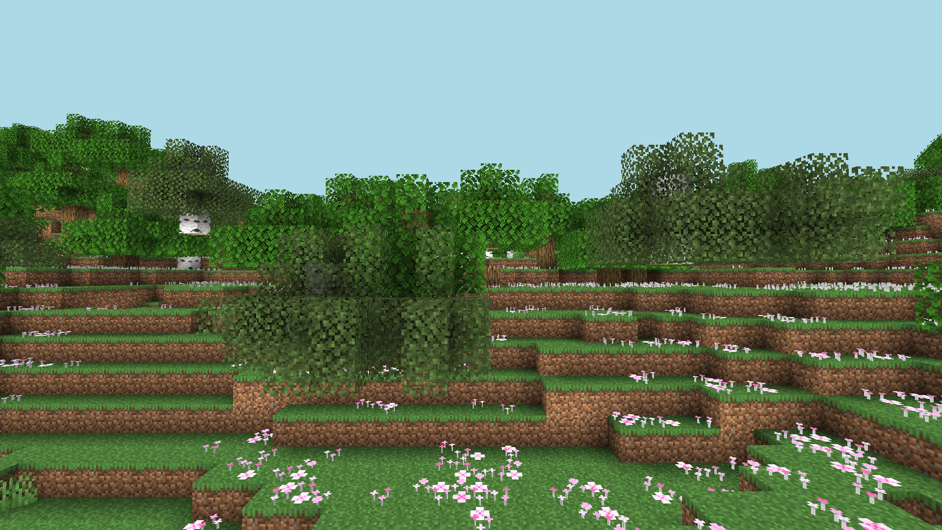 Woodland near the public Survival spawn, captured from the live server